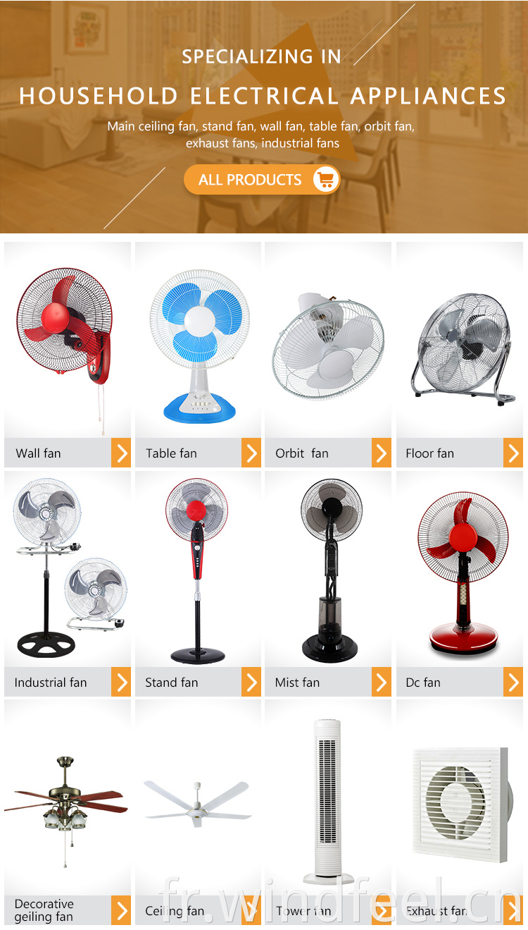 Éolienne réglable de ventilateur de Tableau de vitesse Fan de Tableau de 16 pouces avec la bonne qualité